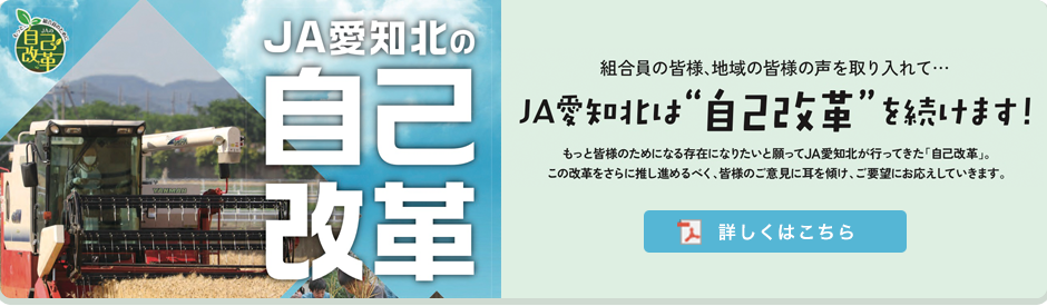 ＪＡ愛知北の自己改革