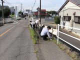 草井支店職員が支店周辺の清掃活動を行いました